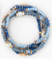 Load image into Gallery viewer, Stacked Beaded Stone Bracelet