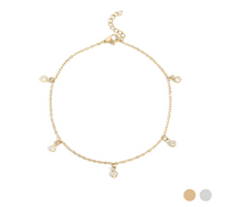 Load image into Gallery viewer, Stainless Steel Stone Anklet