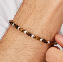 Load image into Gallery viewer, Stainless Steel Bracelet with Tiger's Eye by Brosway