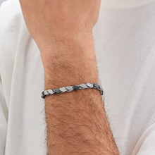 Load image into Gallery viewer, Stainless Steel Chain Bracelet and Ruthenium Color PVD Coating