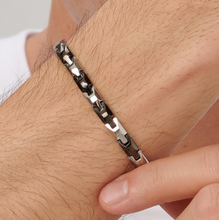 Load image into Gallery viewer, Stainless Steel and Ruthenium Semi Stiff Bracelet by Brosway