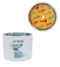 Load image into Gallery viewer, Stay Pawsome - 8oz Soy Wax Reveal Candle for a Dog Lover