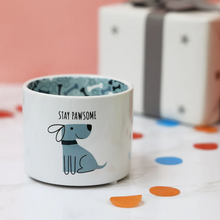 Load image into Gallery viewer, Stay Pawsome - 8oz Soy Wax Reveal Candle for a Dog Lover