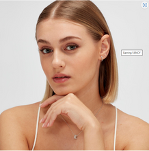 Load image into Gallery viewer, Sterling Silver Single U-Shaped Earring with Clear CZ by Brosway