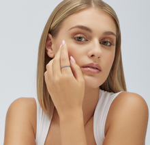 Load image into Gallery viewer, Sterling Silver Ring with Sapphire CZ by Brosway