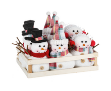Load image into Gallery viewer, Stuffed Snowmen Ornaments