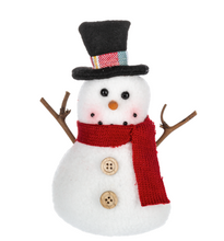 Load image into Gallery viewer, Stuffed Snowmen Ornaments