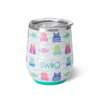 Load image into Gallery viewer, Swig Beach Girl / Lake Girl Stemless Wine Cup 12oz