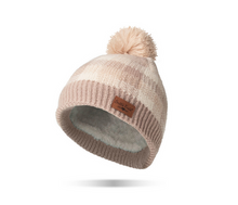 Load image into Gallery viewer, Tan Sweater Weather Pom Hat
