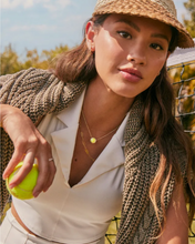 Load image into Gallery viewer, Kendra Scott Tennis Necklace in Chartreuse Magnesite Gold or Silver