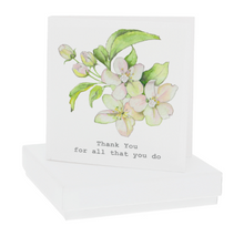 Load image into Gallery viewer, Thank You Sterling Silver 5mm Cubic Zirconium Earrings