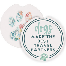 Load image into Gallery viewer, Travel Partners Paw Print Coaster Set