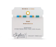 Load image into Gallery viewer, Trust Tila Morse Code Bracelet