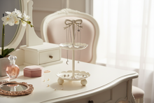 Load image into Gallery viewer, Two Tier Stand with Bow - Jewelry Stand
