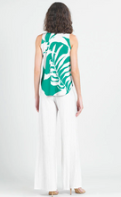 Load image into Gallery viewer, Clara Sunwoo Hi-Low Tank - Floral Branch in Emerald/Ivory 50% off