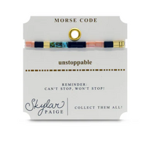 Load image into Gallery viewer, Unstoppable Tila Morse Code Bracelet