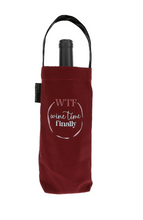 Load image into Gallery viewer, WTF Wine Time Finally Wine Bottle Gift Bag