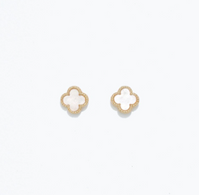 Load image into Gallery viewer, White Clover Earrings by Periwinkle