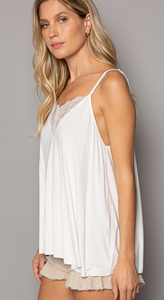 White / Ivory Lace Tank Top