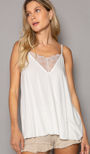 Load image into Gallery viewer, White / Ivory Lace Tank Top