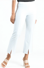 Load image into Gallery viewer, White Center Slit Ankle Pant by Clara Sunwoo -wrinkle free 50% off!