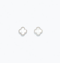 Load image into Gallery viewer, White Clover Earrings by Periwinkle