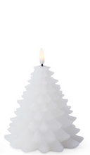 Load image into Gallery viewer, White Wax Christmas Tree Led Candles with Timers--2 sizes