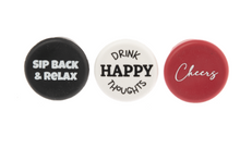 Load image into Gallery viewer, Funny Wine Cap/ Plugs - set of 3