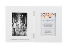 Load image into Gallery viewer, World's Best Grandparents Dual Frame 4 x 6 with Quote