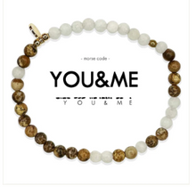 Load image into Gallery viewer, You & Me Morse Code Matching Set Bracelets