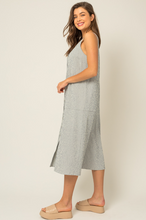 Load image into Gallery viewer, Sleeveless V-Neck Button Down Maxi Dress
