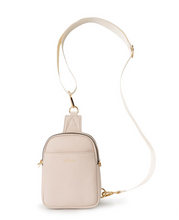 Load image into Gallery viewer, Cream Solstice Convertible Crossbody/Sling Bag by Kedzie
