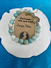 Load image into Gallery viewer, Cape May- Natural Stone Bracelet with Beach Sand from Cape May, NJ