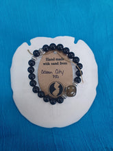 Load image into Gallery viewer, OCMD-Natural Stone Bracelet with Beach Sand from Ocean City, Maryland