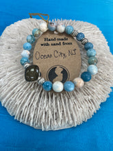 Load image into Gallery viewer, OCNJ-Natural Stone Bracelet with Beach Sand from Ocean City, NJ