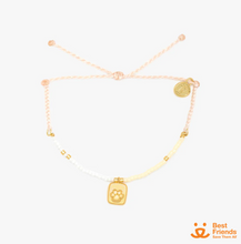Load image into Gallery viewer, Pura Vida Paw Print Seed Bead Charm Bracelet