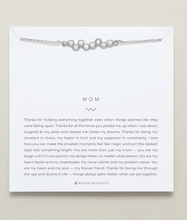 Load image into Gallery viewer, Bryan Anthonys Mom Crystal Necklace in Silver or Gold