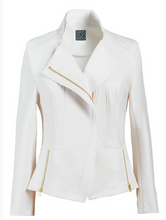 Load image into Gallery viewer, Ivory Liquid Leather Jacket by Clara Sunwoo