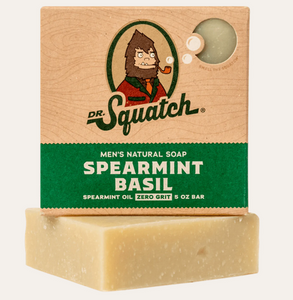 Dr. Squatch Spearmint Basil 5oz Men's Natural Soap