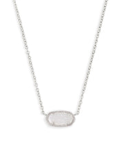Load image into Gallery viewer, Kendra Scott Silver Elisa Necklace In Iridescent Drusy