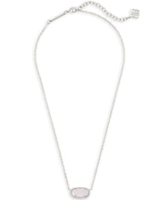 Load image into Gallery viewer, Kendra Scott Silver Elisa Necklace In Iridescent Drusy