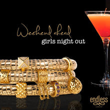 Load image into Gallery viewer, Jennifer Lopez Collection Triple Gold Leather Wrap Bracelet