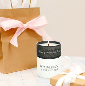 Family Stacking Mug & Soy Candle Gift Set