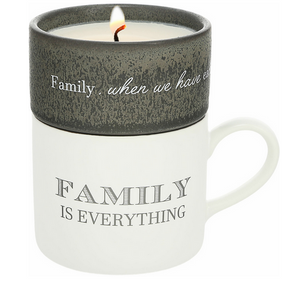 Family Stacking Mug & Soy Candle Gift Set