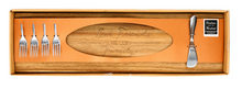 Load image into Gallery viewer, Our Friends are our Family - 21" Acacia Cheese/Bread Board Set