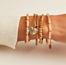 Load image into Gallery viewer, Alex and Ani Dazzle II Golded Beaded Wrap Bracelet
