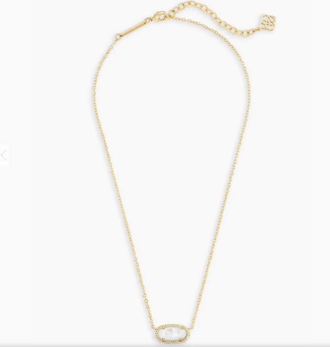 Elisa pendant necklace in ivory pearl discount
