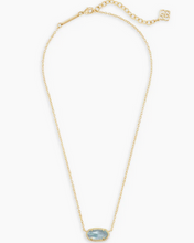 Load image into Gallery viewer, Kendra Scott Gold Elisa Necklace In Light Blue Illusion