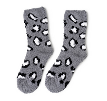 Load image into Gallery viewer, Cozy Cat Nap Lounge Socks in Black
