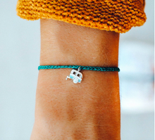 Load image into Gallery viewer, Pura Vida Happy Camper Charm Bracelet in Teal